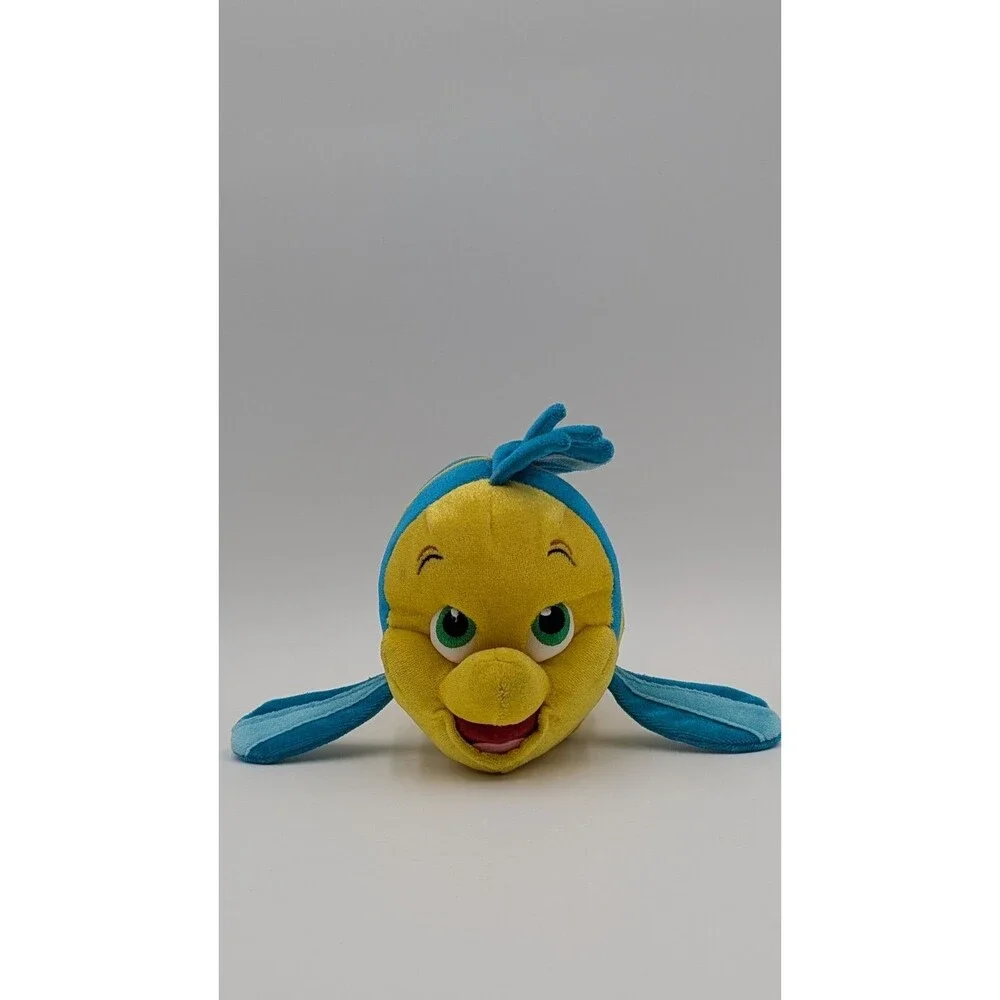 Disney Parks The Little Mermaid Friend Plush Flounder Fish Stuffed Sidekick 9